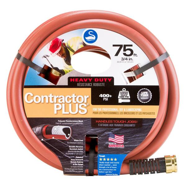 thumbnail image 2 of Camco 22863 25-Foot Heavy-Duty Contractor Water Hose – Double Layer PVC, 300 PSI Burst Strength, Drinking Water Safe 2 of 13