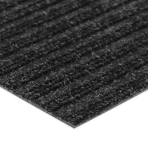 Rubber-Cal 03_167_W_RC_15 Ramp Cleat Non-Slip Outdoor Rubber Mats-1/8  Thick X 3' X 15' Floor Mat Black