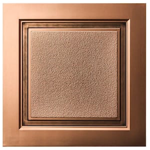 Westport 2 ft. x 2 ft. Lay-in Ceiling Tile in Antique Bronze (40 sq. ft. / case)