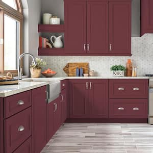 1 gal. #PPU1-13 Spiced Wine Semi-Gloss Enamel Interior/Exterior Cabinet, Door & Trim Paint