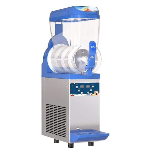 Unbranded BZD 508 oz. Snow Cone Machine in Blue with Stainless Steel Body, 15 L Tank