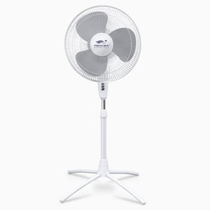 18 in. Oscillating Pedestal Fan in Black with Adjustable Tilt and 3 Speed Control