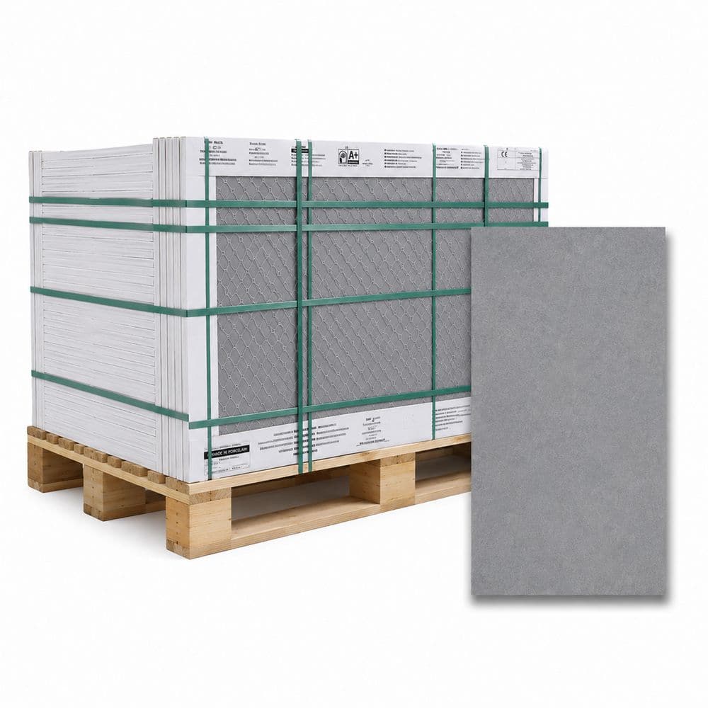 MSI Harbor Gray 24 in. x 48 in. x 0.78 in. Matte Porcelain Stone