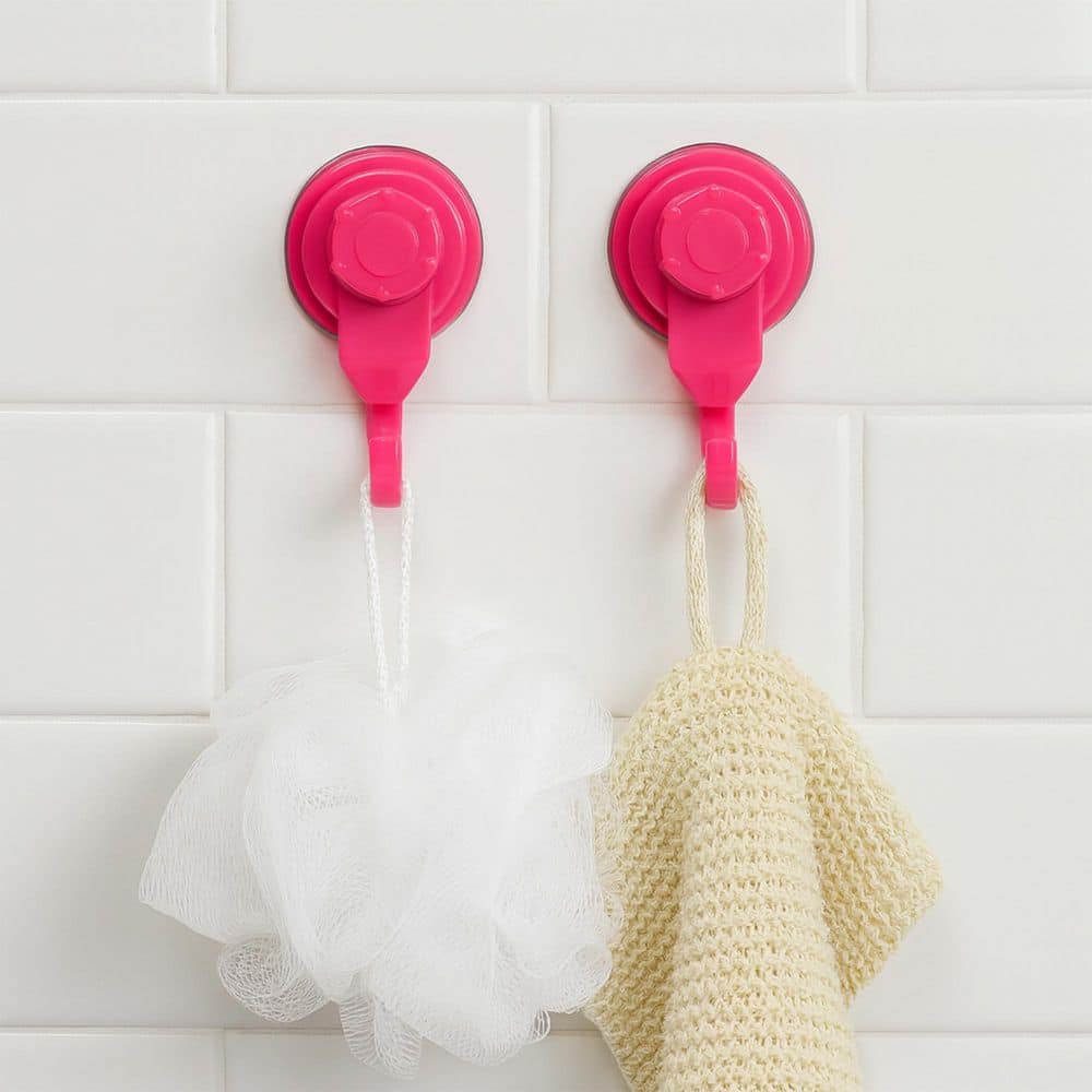 Fuchsia Bath, Kitchen, Home Strong Hold Suction Hooks (Set of 2) price history on PriceWatchPro