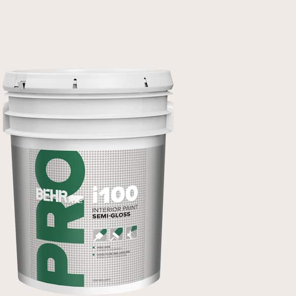 BEHR PRO 5 gal. #790A-1 White Dogwood Semi-Gloss Interior Paint