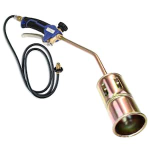 320,000 BTU Propane Torch Steel Nozzle with Turbo Blast Trigger and Flow Valve