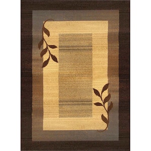 Royalty Brown/Blue/Ivory 8 ft. x 10 ft. Indoor Area Rug