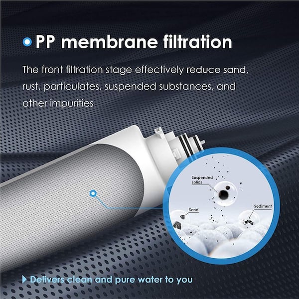 WD-TSPP Under Sink Sediment Water Filter, Replacement TSU-W 3Stage Ultra-Filtration Sink Water Filter System,1-Pack