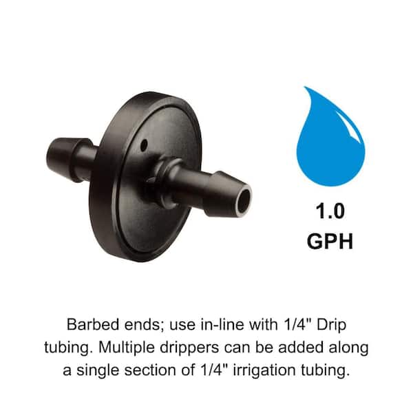 1 GPH Inline Drippers/Emitters (10-Pack)