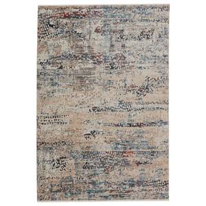 Vibe Halston Blue/Gray 8 ft. 10 in. x 12 ft. 7 in. Abstract Rectangle Area Rug