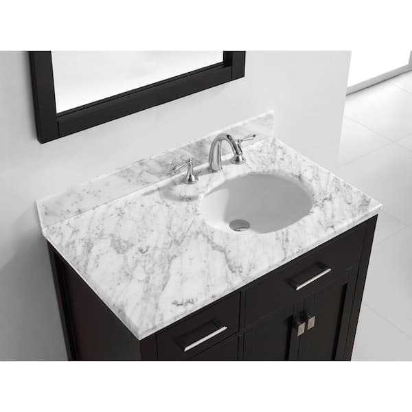 Caroline Parkway 36 in. W Bath Vanity Cabinet Only in Espresso