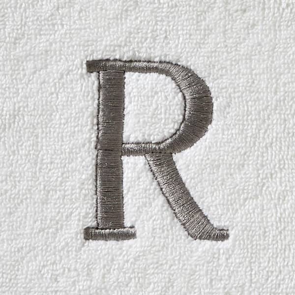 1950s Bathroom Hand Towels - Letter R Monogram Powder Room Novelty