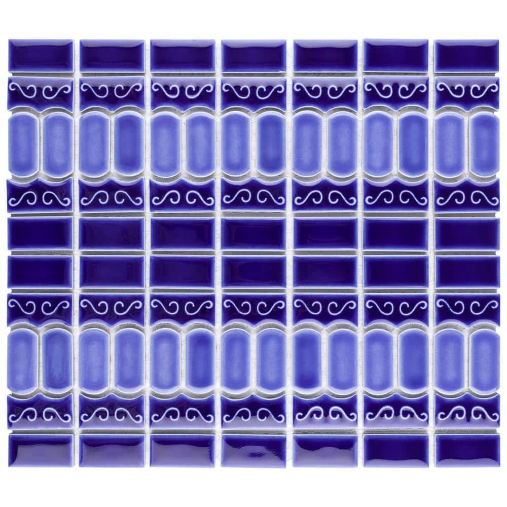 Modena Cobalt Blue 6 in. x 6 in. Porcelain Mosaic Take Home Tile Sample price history on PriceWatchPro