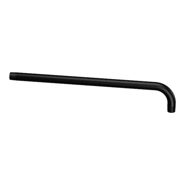 0.5 in. J-shaped Shower Arm in Matte Black