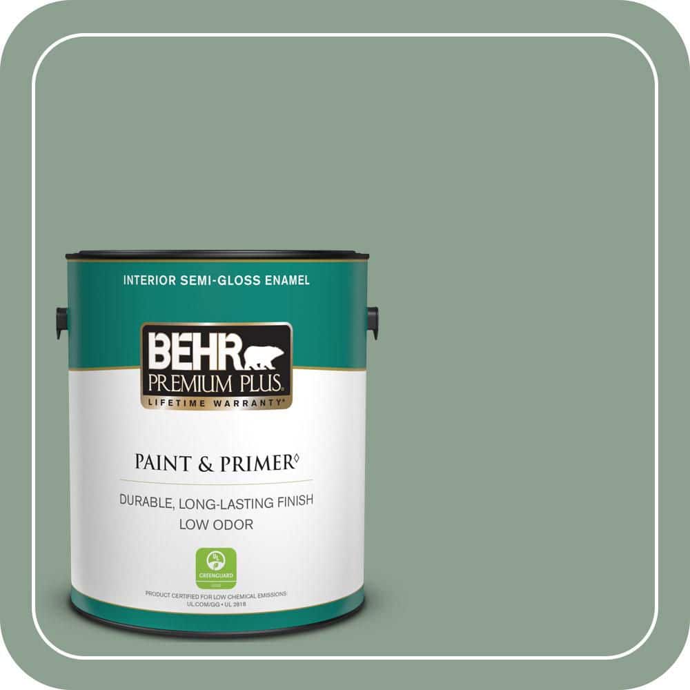 1 gal. #ECC-52-3 Hillside View Semi-Gloss Enamel Low Odor Interior Paint & Primer price history on PriceWatchPro