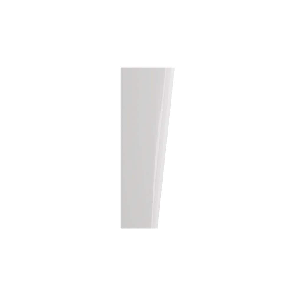 Taormina White Fireclay Pedestal Base for Bathroom Sink