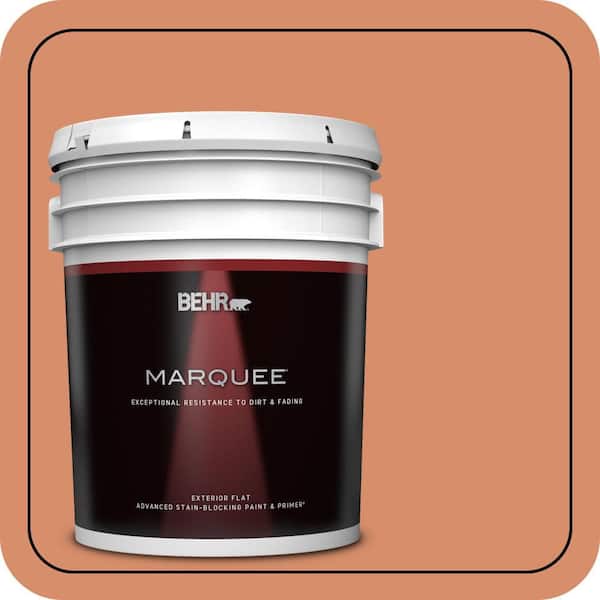 BEHR MARQUEE 5 gal. #MQ4-38 Balcony Sunset Flat Exterior Paint & Primer