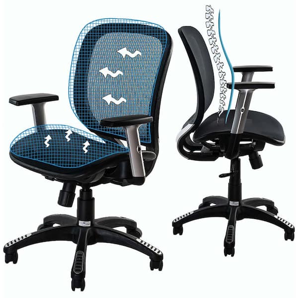 Ergomax Office MSH102BK Fully Meshed Ergo Office Chair Black 
