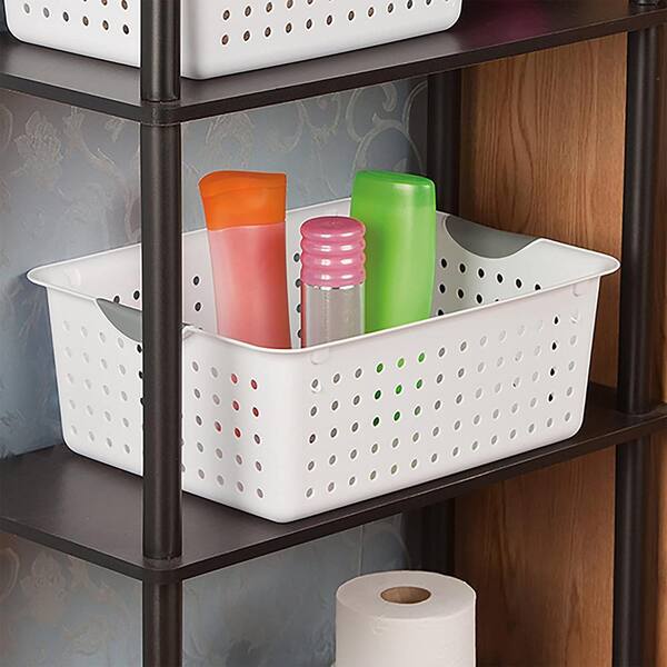 Sterilite Medium & Small Ultra Plastic Storage Bin Organizer Basket (12  Pack)