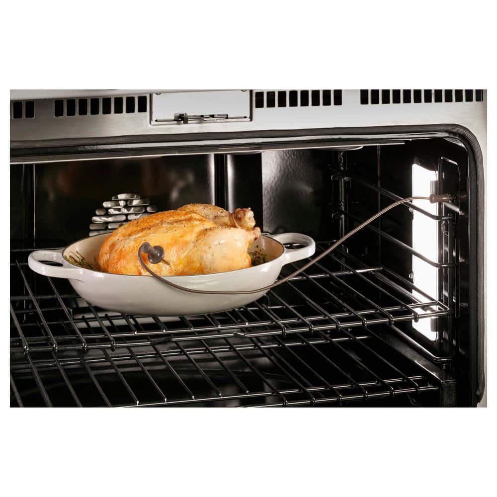 36" Matte Black Dual-Fuel Smart Range with 6 Burners