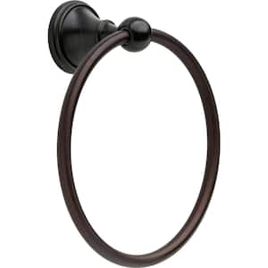 Crestfield Wall Mount Round Closed Towel Ring Bath Hardware Accessory in Venetian Bronze