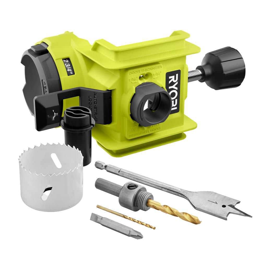 RYOBI Wood/Metal Door Lock Installation Kit with Bi-Metal Hole Saw