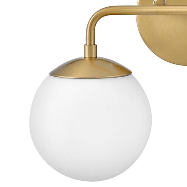 LARK - Juniper 15.0 in. 2 Light Lacquered Brass Vanity Light