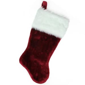 20 in. Red Traditional Christmas Stocking