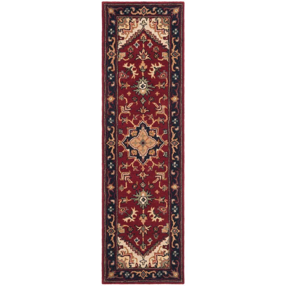 Heritage Red 2 ft. x 16 ft. Border Runner Rug price history on PriceWatchPro