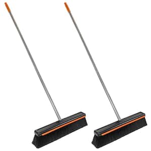 18 in. Push Broom with Squeegee (2-Count)
