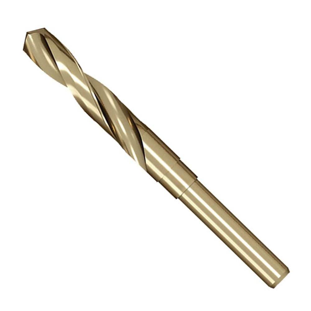 Gold High Speed Steel 0.53 in. Cobalt Reduced Shank Twist Drill Bit for Metal Cast Iron Stainless Steel Non Ferrous Etc price history on PriceWatchPro