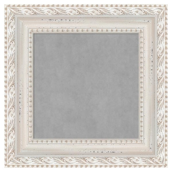 Amanti Art Opera Off White 18 in. x 18 in Framed Magnetic Board