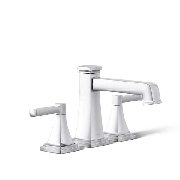 KOHLER Riff 2-Handle Tub Faucet Trim Kit with Diverter Spout in Polished Chrome