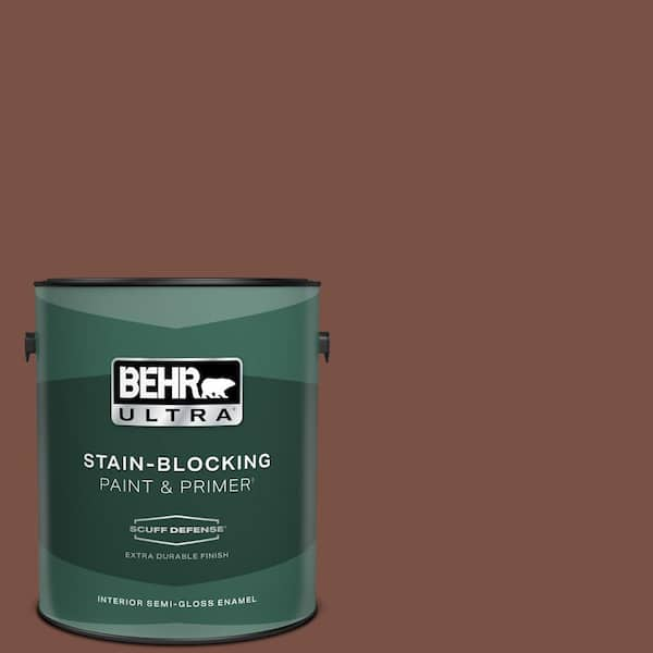 BEHR ULTRA 1 gal. Home Decorators Collection #HDC-AC-03 Ancho Pepper Extra Durable Semi-Gloss Enamel Interior Paint & Primer