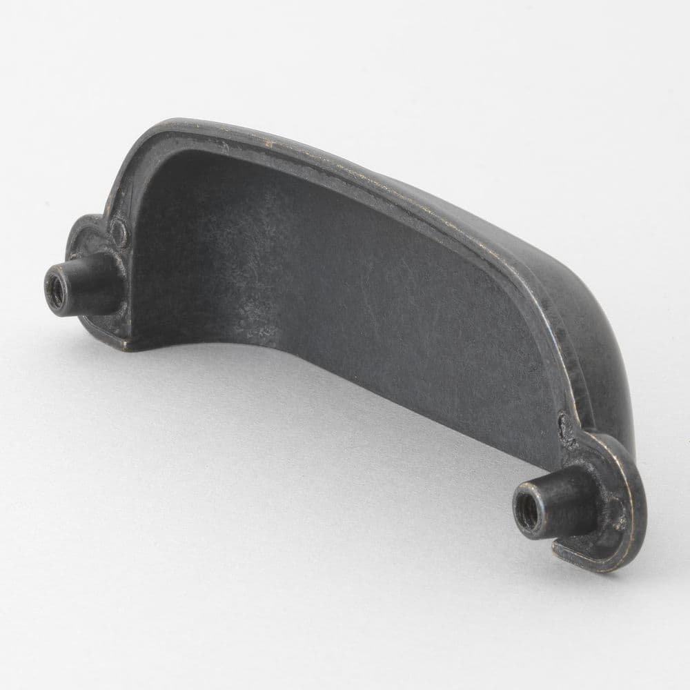 Matte Black 3.5'' Center-to-Center Cup Pull with Mounting Hardware