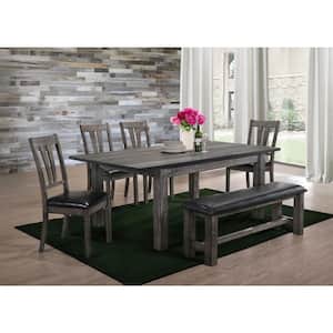 Grayson 6-Piece Dining Set with Padded Seats