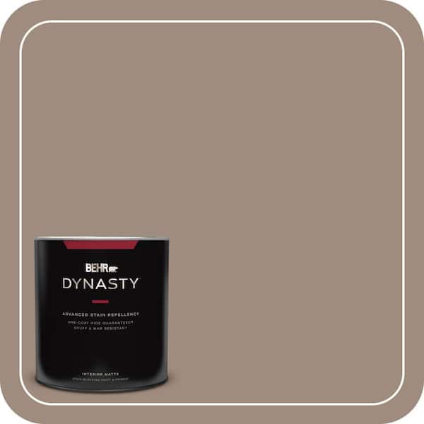 BEHR DYNASTY 1 qt. #BXC-49 Smokey Tan Matte Interior Stain-Blocking Paint and Primer