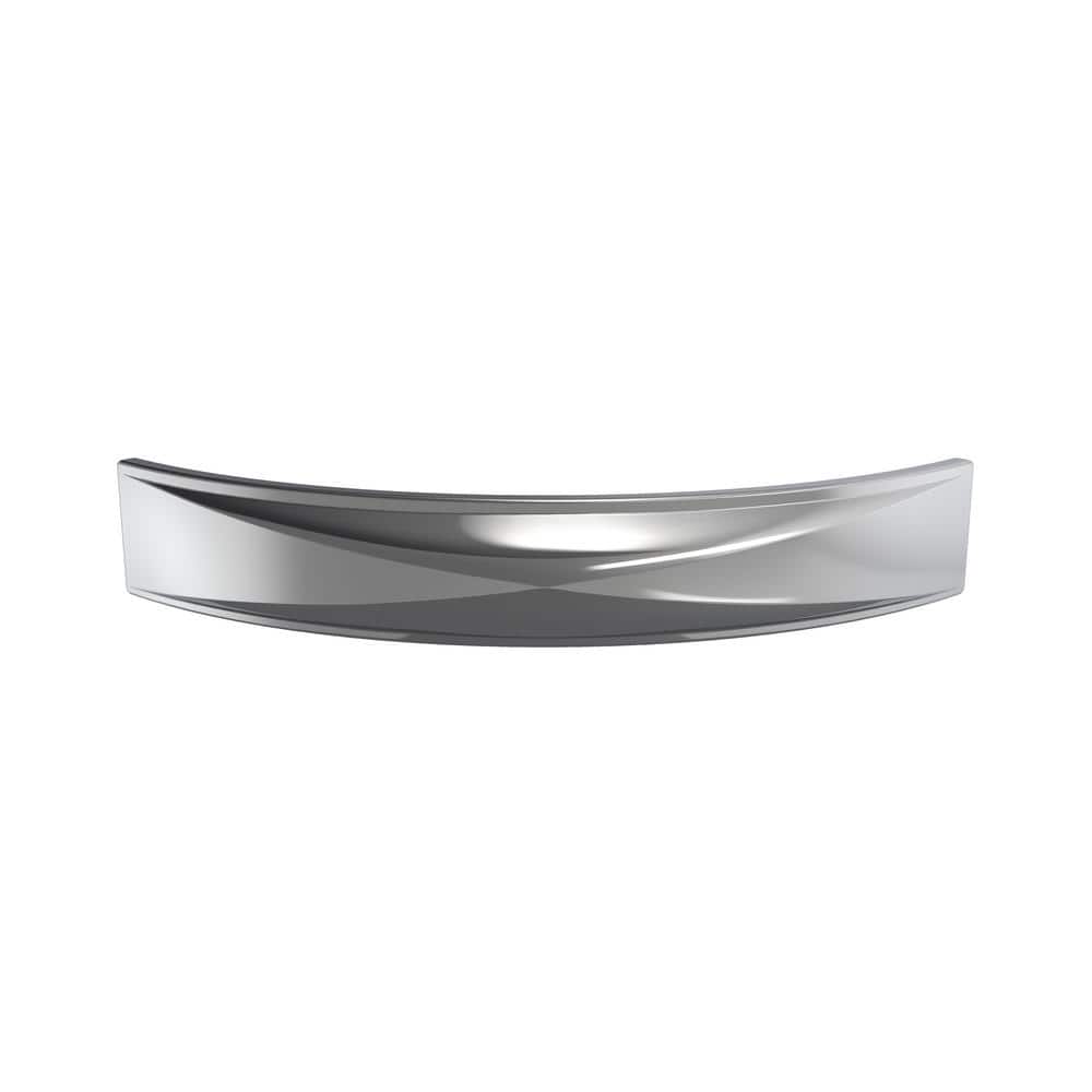 Polished Chrome Modern Cabinet Drawer Pull with Mounting Hardware