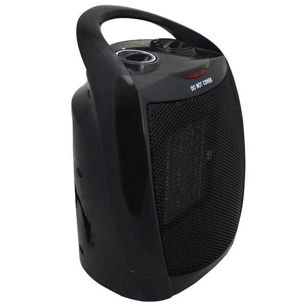 BLACK+DECKER 1500-Watt White Desktop Electric Ceramic Space Heater  BHDC500W46 - The Home Depot