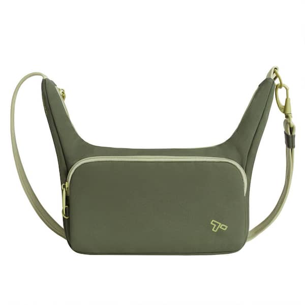 Travelon Anti-Theft Olive The Voyages East/West Crossbody Tote Bag