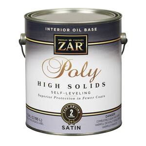 1 gal. Clear Satin Oil Base Interior Polyurethane - High Solids