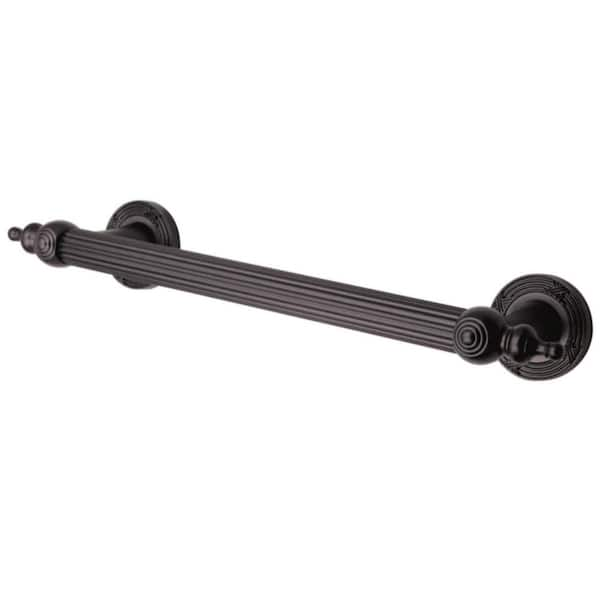 Kingston Brass Templeton 12 in. x 1 in. Grab Bar in Oil Rubbed Bronze ...