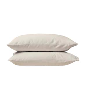 Fog Solid 100% Eucalyptus Lyocell Tencel, King, Pack of 2 Smooth and Breathable, Super Soft Pillowcases