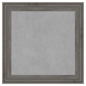 Regis Barnwood Grey Narrow 15 in. x 15 in Framed Magnetic Board