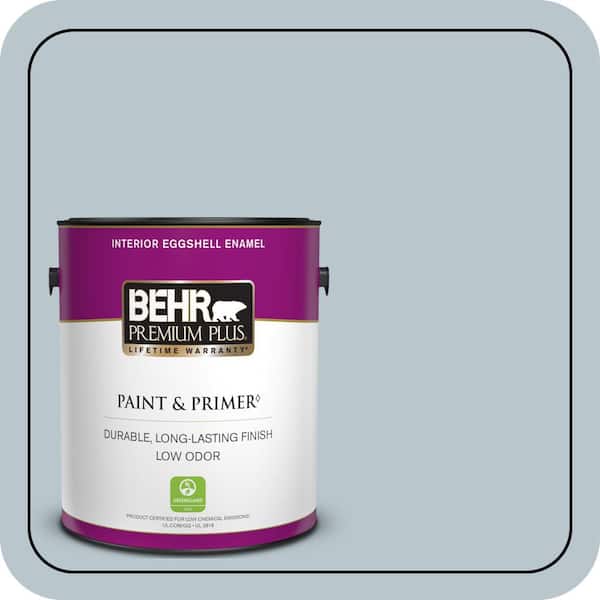 BEHR PREMIUM PLUS 1 gal. #N480-2 Flowing Breeze Eggshell Enamel Low Odor Interior Paint & Primer