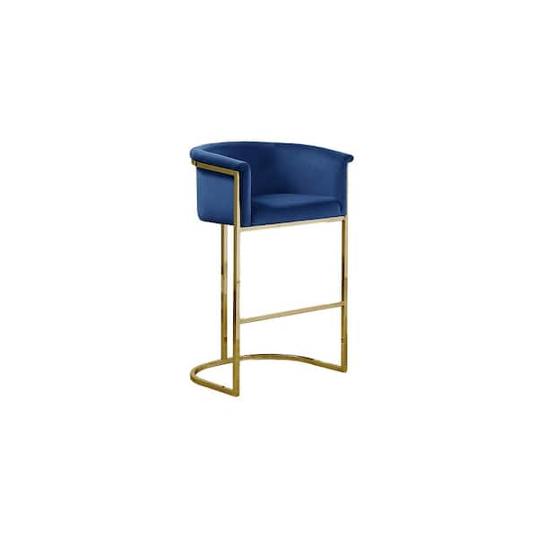 Navy discount gold stool