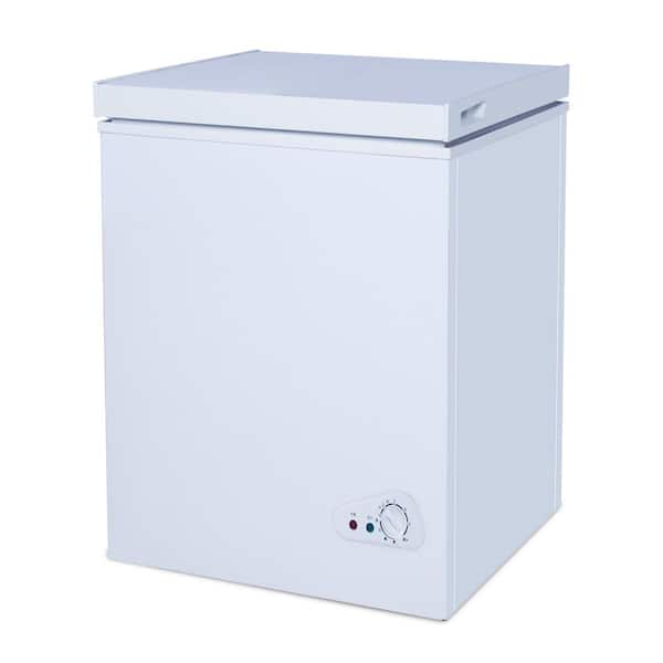 JEREMY CASS 18 in. 2.5 cu. ft. Manual Defrost Chest Freezer with Removable Storage Basket, Adjustable Thermostat in White