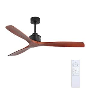 60 in. Indoor Smart Ceiling Wall Fan in Matte Black with Remote
