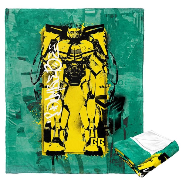 THE NORTHWEST GROUP Hasbro Transformers: Rise of the Beasts Graffiti Bumblebee Silk Touch Multi-Colored Throw