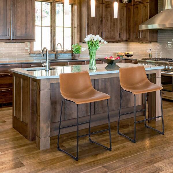 ★ Private Bar Counter Set Elements International Stone 4-Piece Gray Occasional Bar